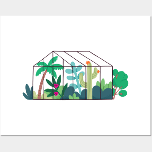 Tropical greenhouse Posters and Art